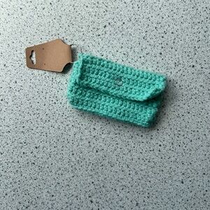 Handmade Crochet Keychain
Wallet in Teal
